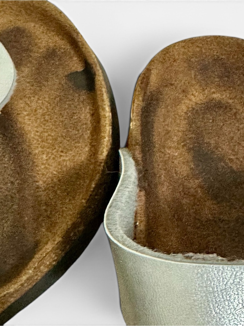 Birkenstock Gizeh Metallic Silver Sandals Womens EU 37 US 6 Cork Footbed - Picture 10 of 10